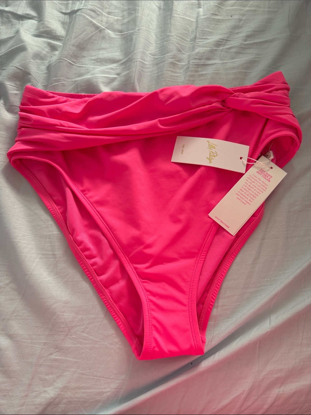 Lilly Pulitzer Yarrow High Waist Bikini Bottom Size 12
